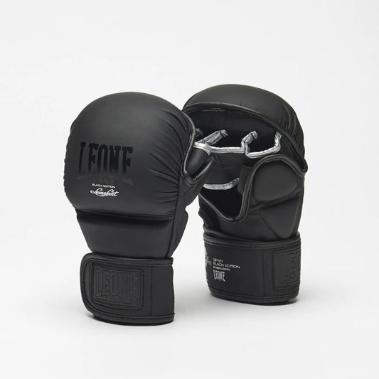 Leone Black Edition Sparring MMA Gloves - boxing, sparring, MMA, equipment gear gloves