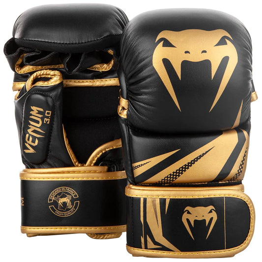Sparring Gloves Venum Challenger 3.0 MMA Training Yellow Front and Back