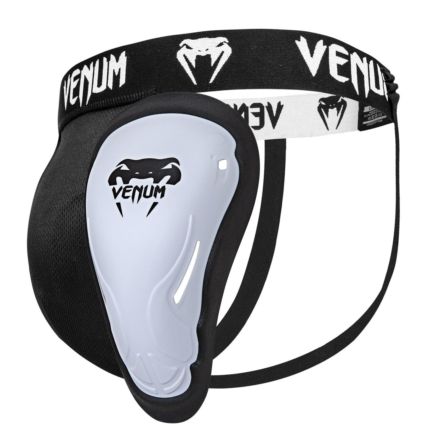 Venum Competitor Protective Cup for boxing equipment. Front View