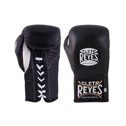 Cleto Reyes Safetec Boxing Gloves - Professional, Mexican Design, Water-Repellent Black