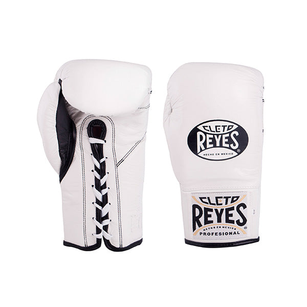 Cleto Reyes Safetec Boxing Gloves - Professional, Mexican Design, Water-Repellent White