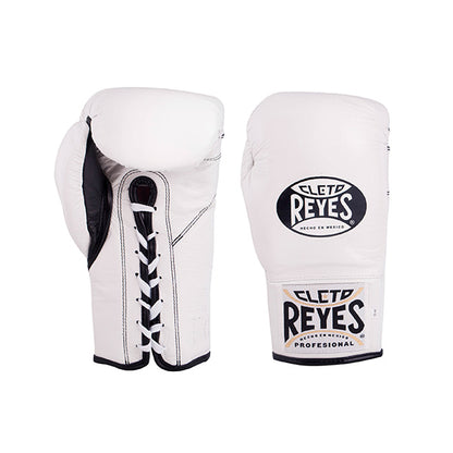 Cleto Reyes Safetec Boxing Gloves - Professional, Mexican Design, Water-Repellent White