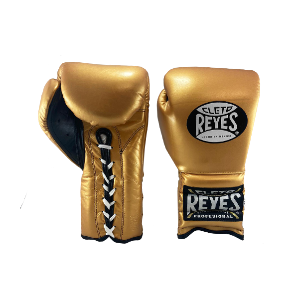 Cleto Reyes E412 Laced Gloves - Boxing equipment Gold