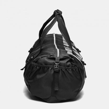 Leone AC 904 Duffel Bag, versatile gym bag, lightweight, practical, 30L capacity. Black Side View