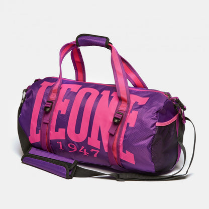 Leone AC 904 Duffel Bag, versatile gym bag, lightweight, practical, 30L capacity. Purple