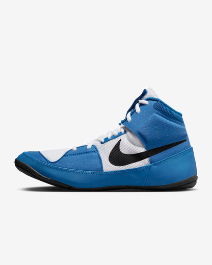 Nike Fury Wrestling Shoes Blue Boxing Gloves MMA Blue Side View