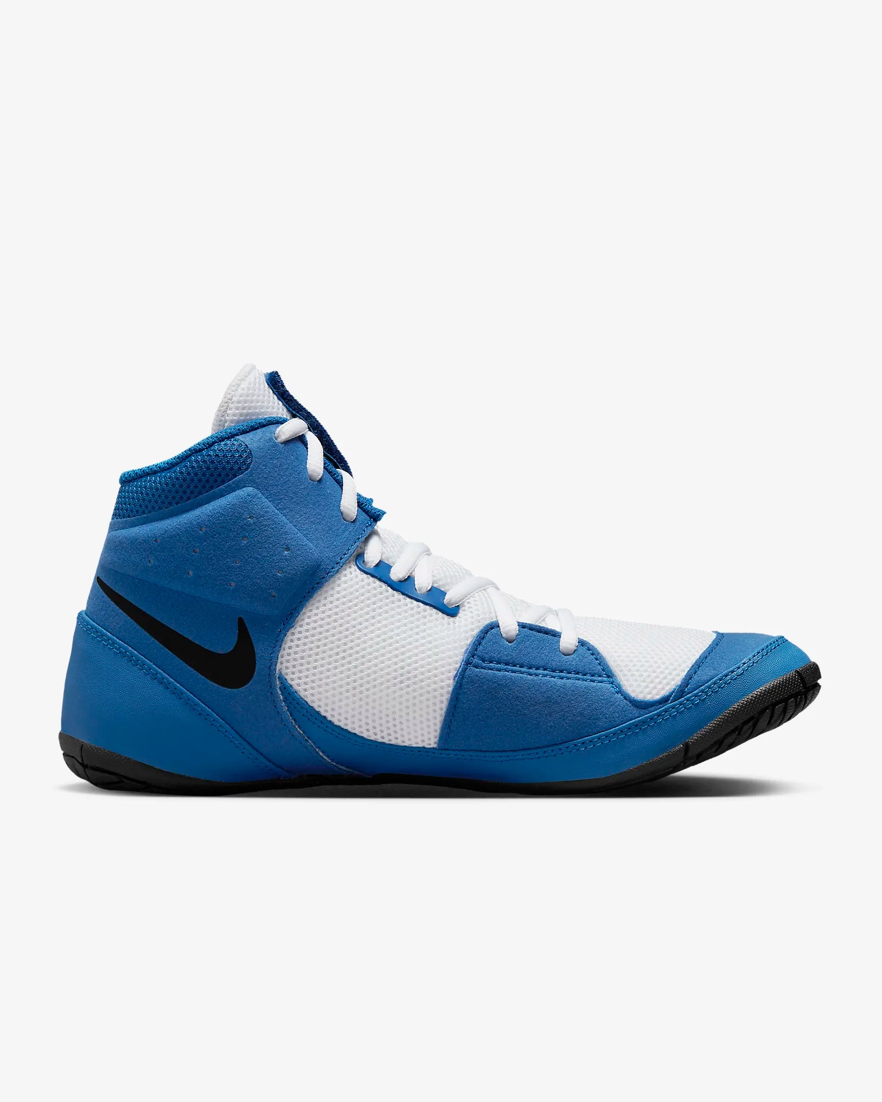 Nike Fury Wrestling Shoes Blue Boxing Gloves MMA Blue Side View