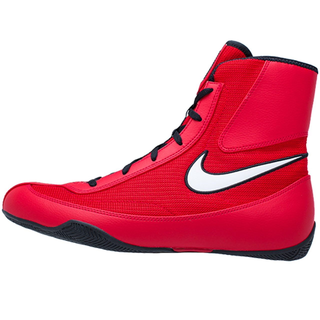 Nike Machomai 2 Boxing Shoes, high-performance footwear Red Side View