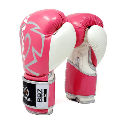 Rival RB7 Fitness Plus Bag Gloves - Boxing, Sparring, Fitness Equipment Pink