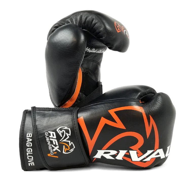 RFX Guerrero V Bag Gloves - Premium boxing gloves with secure V-Strap. Front and Back View