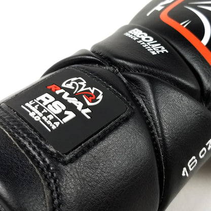 RS1 Ultra Sparring Gloves 2.0 - Rival Boxing Gloves Black