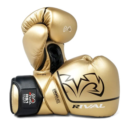 RS1 Ultra Sparring Gloves 2.0 - Rival Boxing Gloves Gold