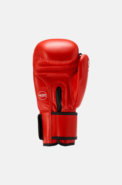 AIBA Competition Gloves by Sting, Officially Approved Red Front View