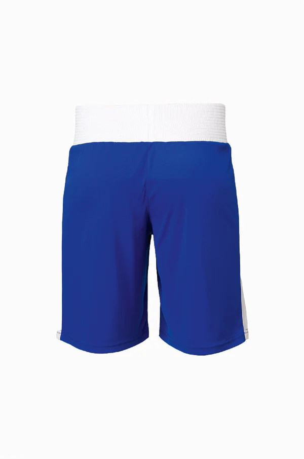 Mettle Competition Shorts - Durable, Breathable Boxing Blue Back View