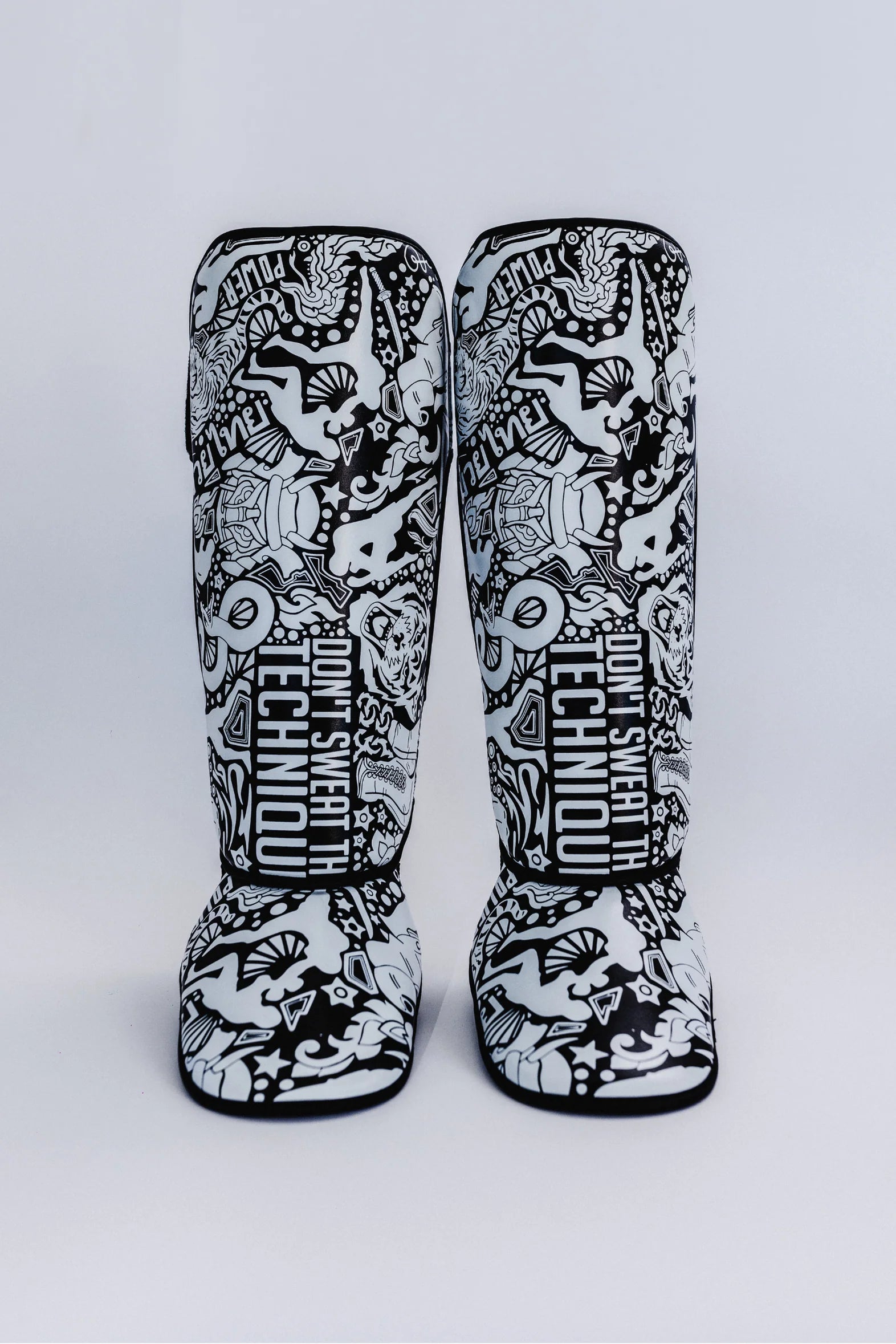 Hideko Shin Guards - Graffiti Design Protection Front View