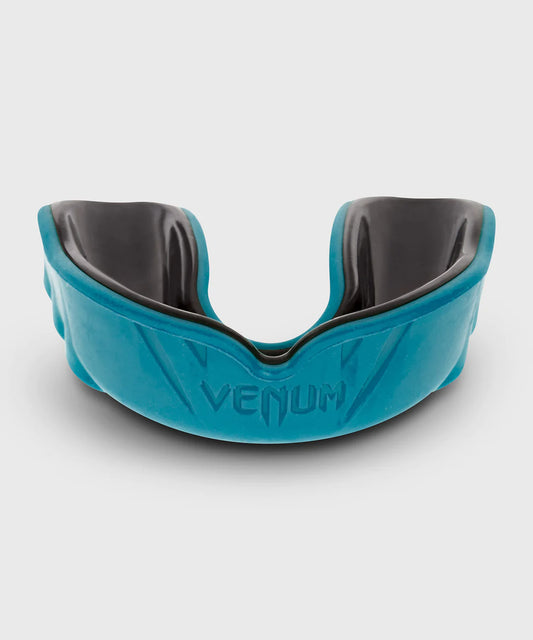 Venum Challenger Mouthguard: boxing equipment protection fit Cyan Top View