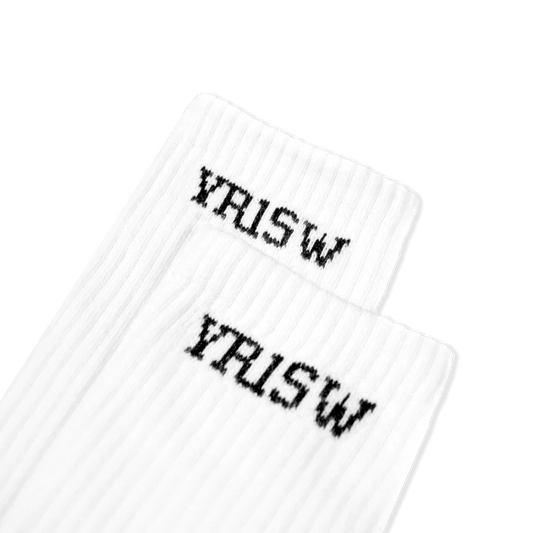YR1SW Crew Socks: Comfortable crew socks with arch support. Top View