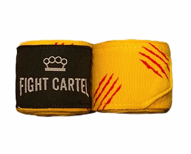 Bandana Handwraps - Boxing, Semi-Stretch, 180" Yellow