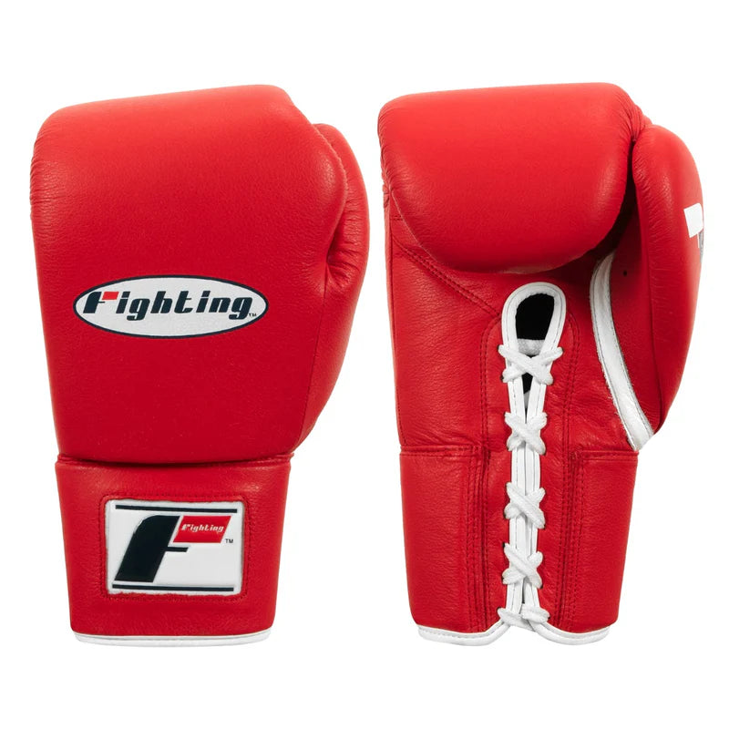 Fighting Sports Fury Professional Lace Boxing Gloves Premium Quality Training and Sparring Gloves with Hand Wraps for Muay Thai Earl s Fight Shop Inc