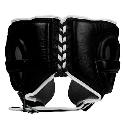 Title Leather Training Headgear for Elite Athletes Back View
