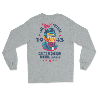 Earl's x Jappy Crewneck - Boxing Equipment Grey Back View