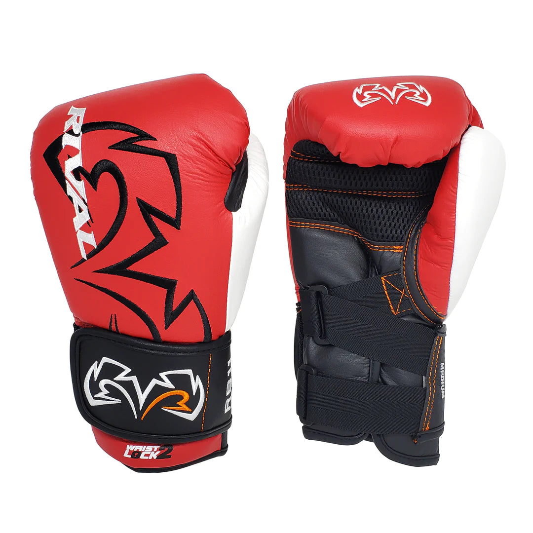 RB11 Evolution Bag Gloves - Protective, high-quality boxing gloves. Red
