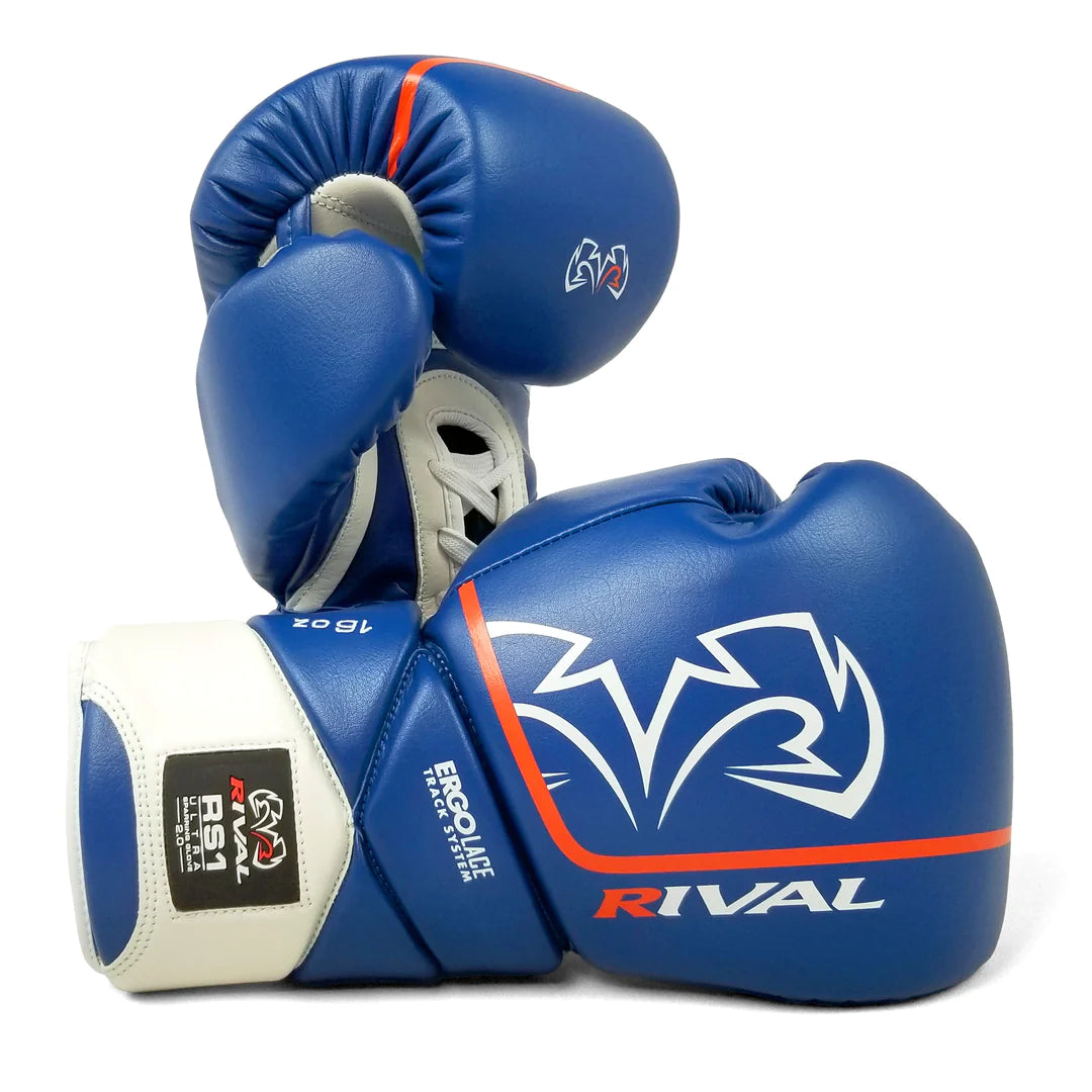 RS1 Ultra Sparring Gloves 2.0 - Rival Boxing Gloves Blue