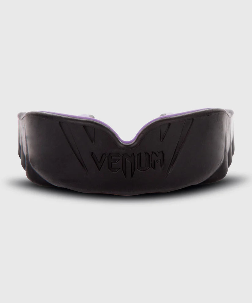 Venum Challenger Mouthguard: boxing equipment protection fit Purple Front View