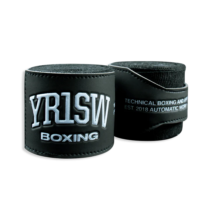 YR1SW Hand Wraps - Boxing & Martial Arts protective gear. Black View