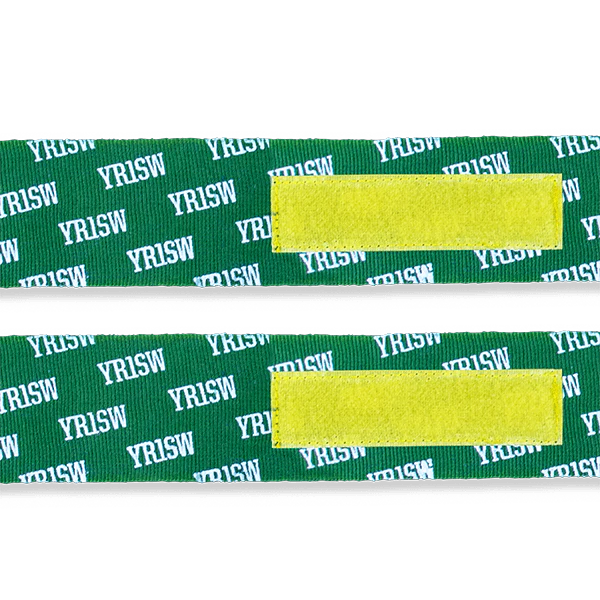 YR1SW Hand Wraps - Boxing & Martial Arts protective gear. Yellow and Green Velcro View